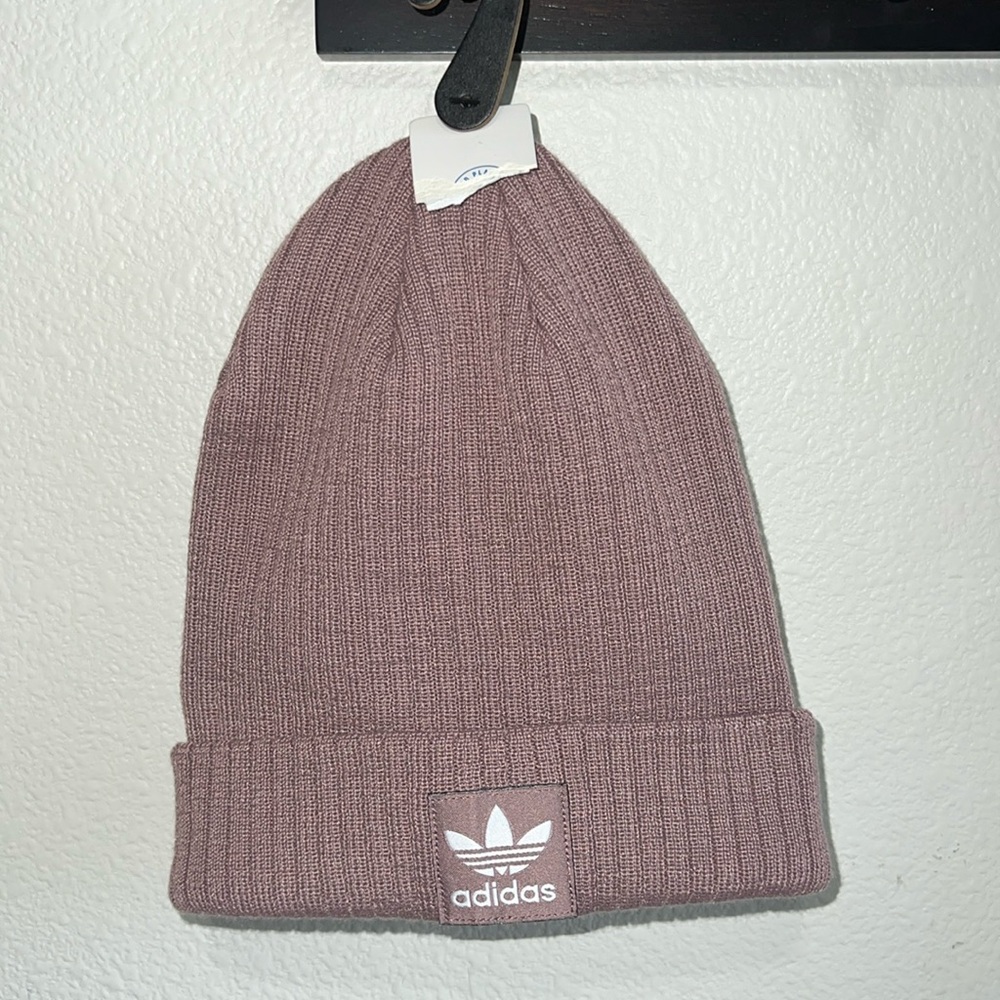 New Adidas Women’s Original Rib Wonder Oxide Purple Beanie